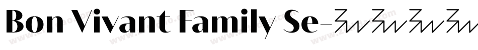 Bon Vivant Family Se字体转换